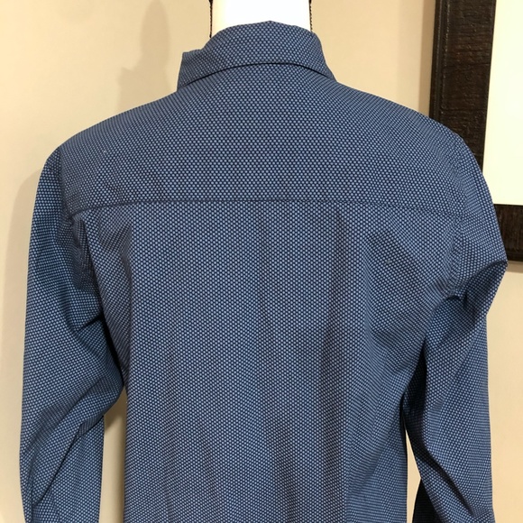 *VAN HEUSEN* Men's Blue Long Sleeve Button Down Size XL - Picture 5 of 6